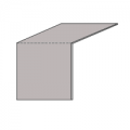 Wall Duct Outside 90° Surface Cover 24 x 3.5''